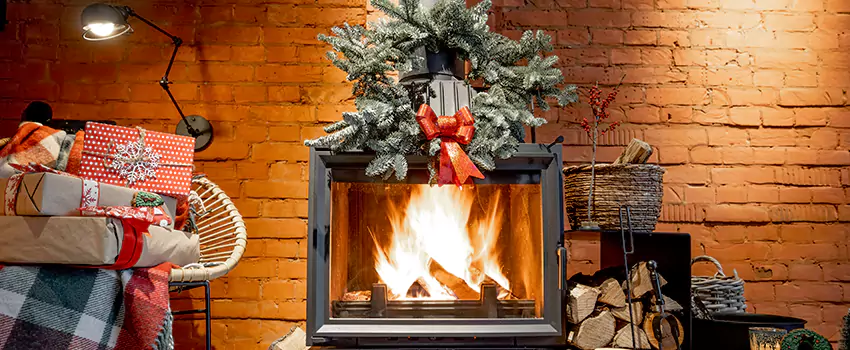 Travis Industries Linear Gas Fireplace Installation in South Farmingdale, New York