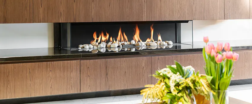 Double-height Fireplace Design Refurbishment in South Farmingdale, New York