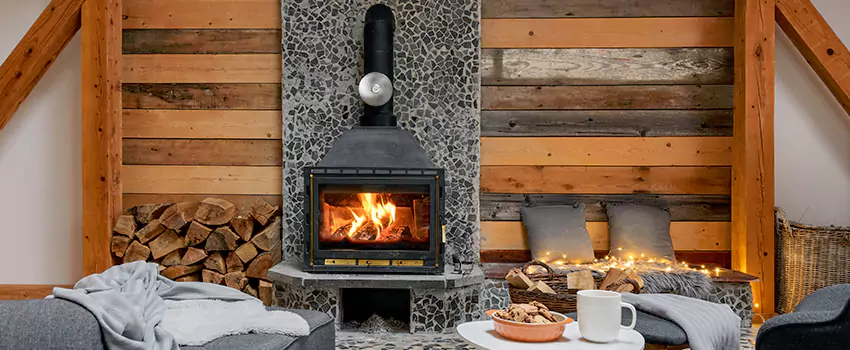 Thelin Hearth Products Direct Vent Gas Stove Fireplace Inspection in South Farmingdale, New York